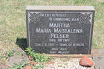 PELSER Martha Maria Magdalena nee HEYNS 1911-1970