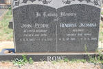 ROWE John Peddie 1905-1971 & Hendrina Jacomina 1911-1985