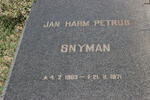 SNYMAN Jan Harm Petrus 1903-1971