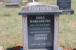 STEFFENS Anna Margaretha nee VAN DER MERWE  1909-2002 :: STEFFENS Andries Lepoles 1934-2012
