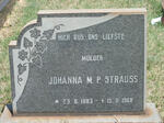 STRAUSS Johanna M.P. 1883-1968