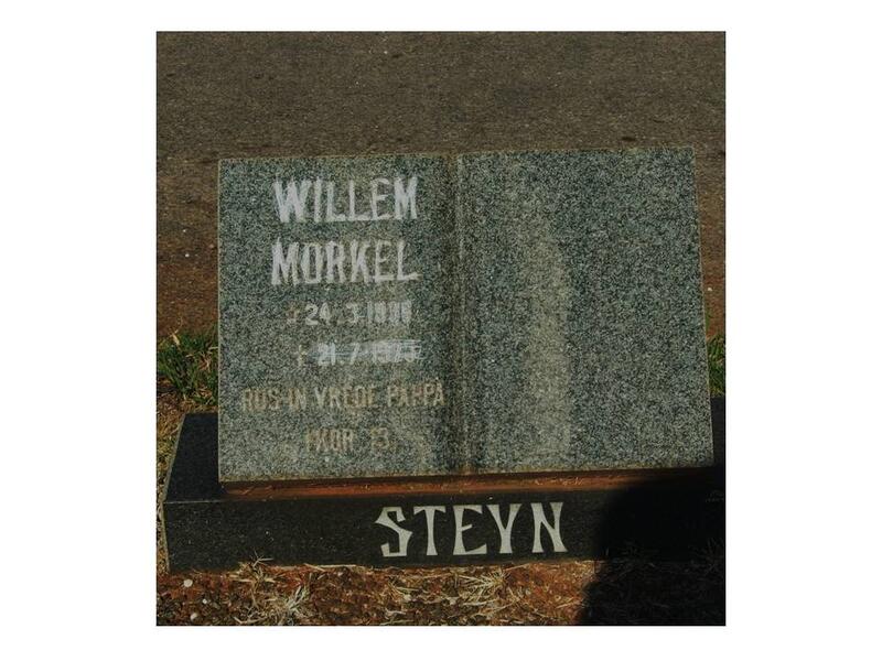 STEYN Willem Morkel 1936-1975