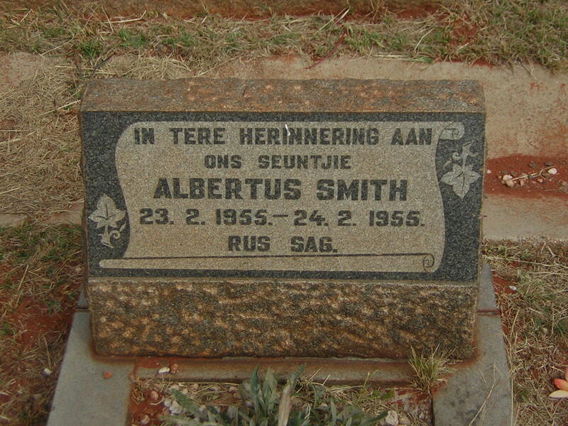 SMITH Albertus 1955-1955