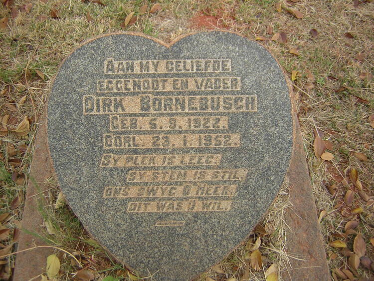 BORNEBUSCH Dirk 1922-1952