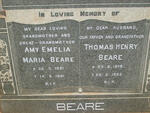 BEARE Thomas Henry 1879-1955 & Amy Amelia Maria 1891-1981