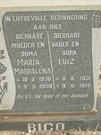 BICO Luiz 1931-1978 & Maria Magdalena 1936-1959