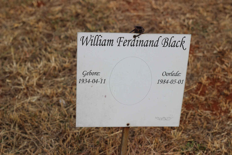 BLACK William Ferdinand 1934-1984