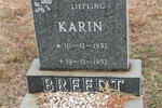BREEDT Karin 1952-1952