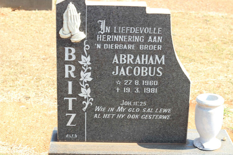 BRITZ Abraham Jacobus 1960-1981