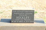 BUCKLEY Angelique Eugene Theron nee DU PREEZ 1893-1979