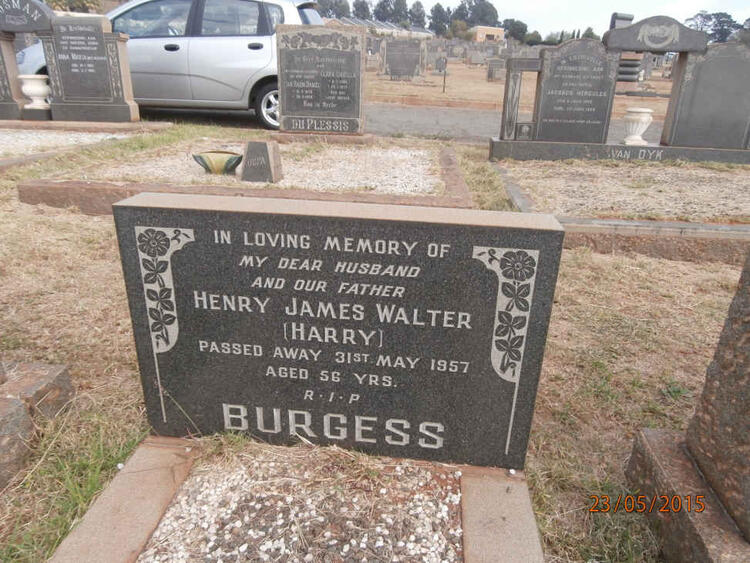BURGESS Henry James Walter -1957