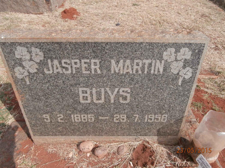 BUYS Jasper Martin 1885-1958
