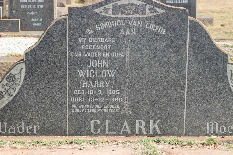 CLARK John Wiclow 1905-1960