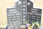COETZEE Daniël Jacobus 1929-2001 & Doris Emily 1934-2005