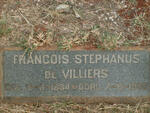 VILLIERS Francois Stephanus, de 1884-1955