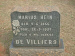 VILLIERS Marius Hein, de 1956-1957