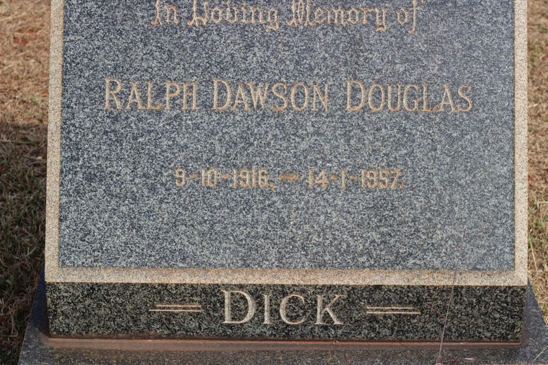 DICK Ralph Dawson Douglas 1916-1957