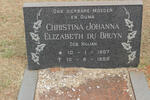 BRUYN Christina Johanna Elizabeth, du nee KILLIAN 1907-1953