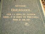 BOEKKOOI Antonie 1903-1965