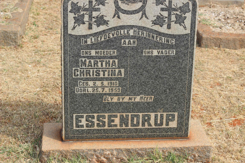 ESSENDRUP Martha Christina 1910-1959