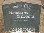 FRONEMAN Magdalena Elizabeth -1955
