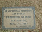 GEYSER Frederick 1911-1957