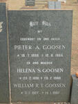 GOOSEN Pieter A. 1888-1955 & Helena S. 1891-1980 :: GOOSEN William R.T. 1927-1987
