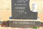 HENDRIKSZ George 1906-1981