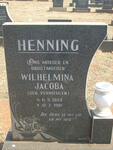 HENNING Wilhelmina Jacoba nee VERMEULEN 1903-1981