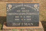 HOFFMAN Christina Gesina Petronella 1904-1956