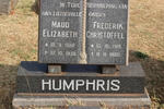 HUMPHRIS Frederik Christoffel 1915-1980 & Maud Elizabeth 1922-1958
