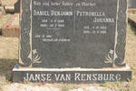 RENSBURG Daniel Benjamin, Janse van 1886-1960 & Petronella Johanna 1893-1986
