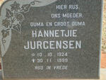 JURGENSEN Hannetjie 1924-1999
