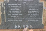 KRUGER Abraham Stephanus -1953 & Johanna Petronella -2000