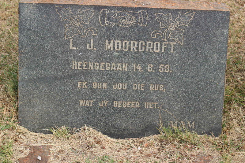 MOORCROFT L.J. -1953