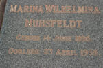 MUHSFELDT Marina Wilhelmina 1896-1958