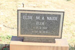 NAUDE Elsie M.A. 1910-1978