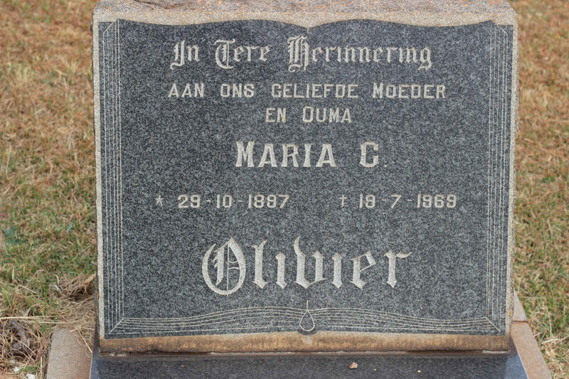 OLIVIER Maria C. 1897-1969