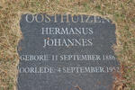 OOSTHUIZEN Hermanus Johannes 1886-1952