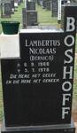 BOSHOFF Lambertus Nicolaas 1966-1978