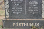 POSTHUMUS Christiaan Jesias 1896-1954 & Alida 1906-1975