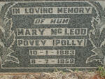 POVEY Mary McLeod 1883-1958