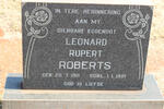 ROBERTS Leonard Rupert 1911-1981