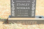 SCHUTTE Stanley Norman 1935-1981