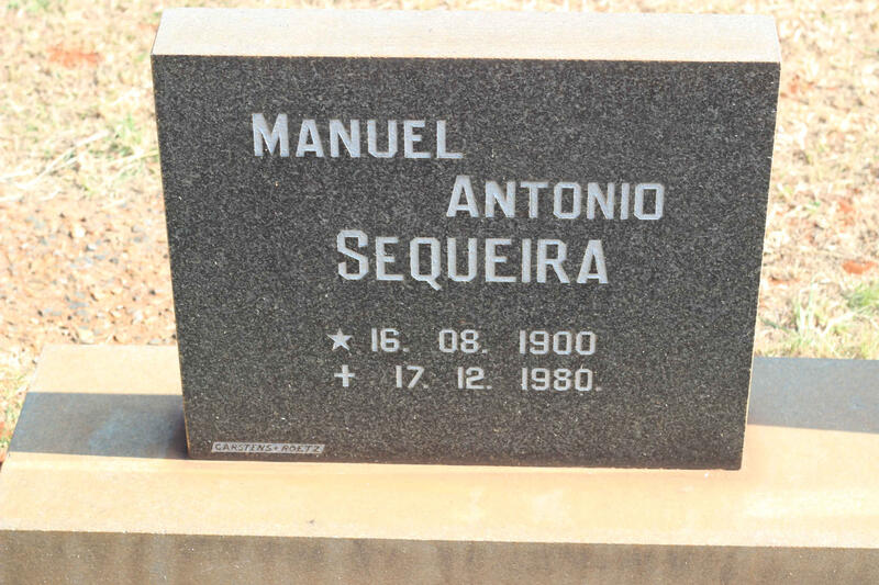 SEQUEIRA Manuel Antonio 1900-1980