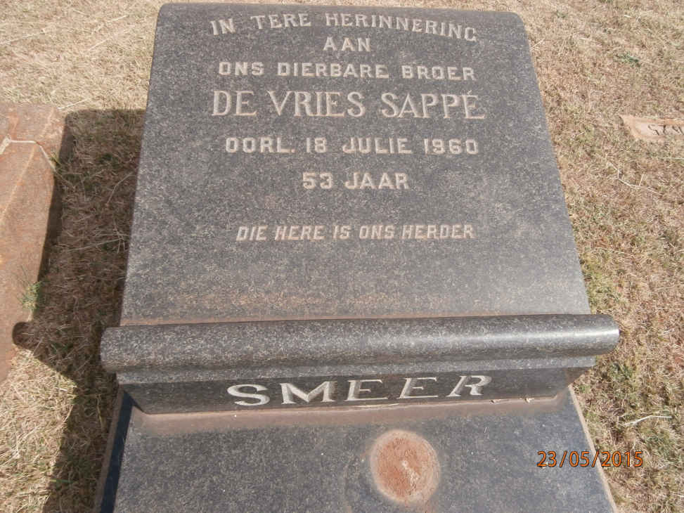 SMEER De Vries Sappé -1960