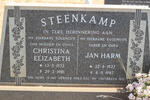 STEENKAMP Jan Harm 1927-1987 & Christina Elizabeth 1933-1981