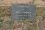 STEVENSON Mary J. 1868-1954