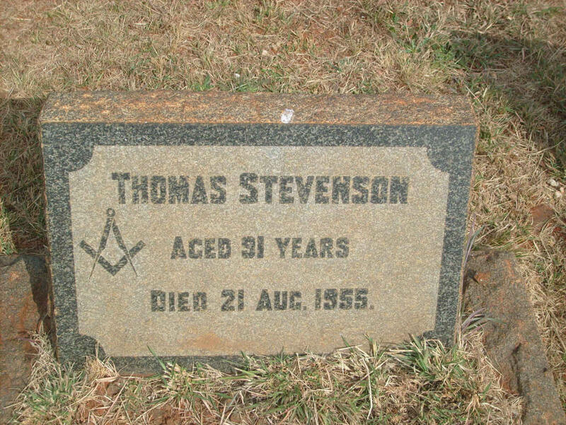 STEVENSON Thomas -1955