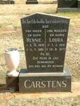CARSTENS Hennie 1915-1981 & Loura 1918-1977